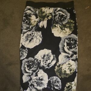 i jeans by Buffalo Black and White Midi Pencil Skirt